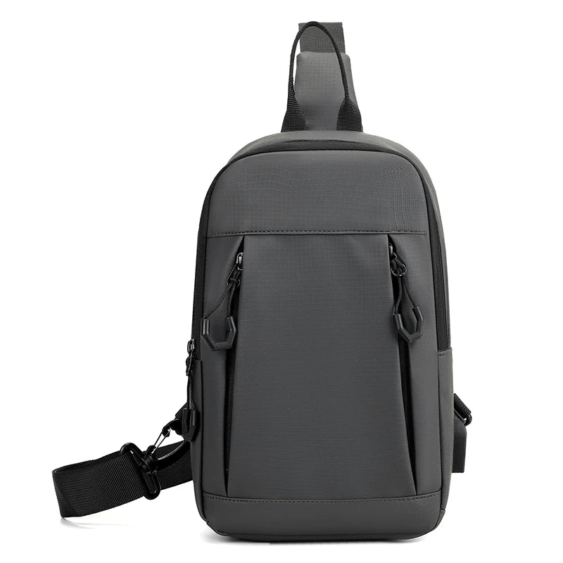 Sling Chest Bag for Men with USB Port – Crossbody Pack