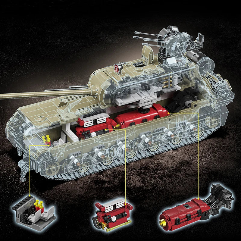 Panzer VIII Maus Heavy Tank MOC Building Blocks Set