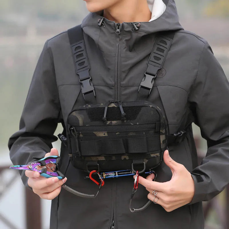 Tactical Chest Rig Bag – Front Vest Pouch for Outdoor Use