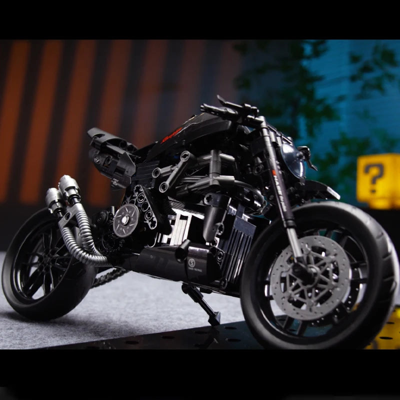 Motorcycle Building Blocks Set 1:8 Scale MOC Model – 538 Pcs