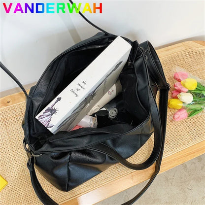 Large Soft Leather Hobo Shoulder Bag for Women