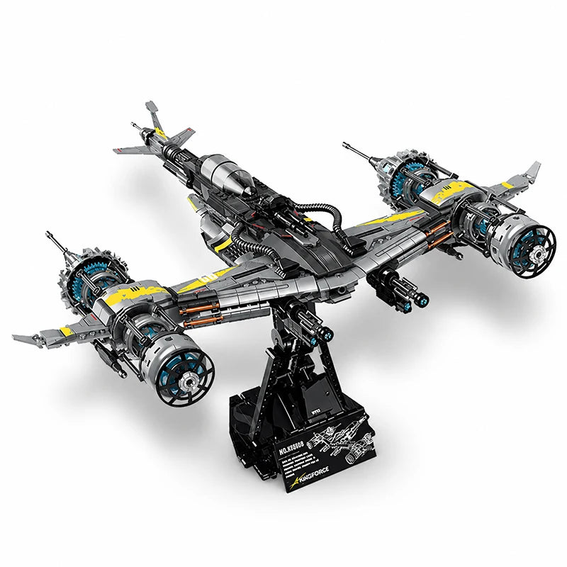 Star Fighter Spaceship Building Blocks Set – 1127pcs Sci-Fi MOC Display Model