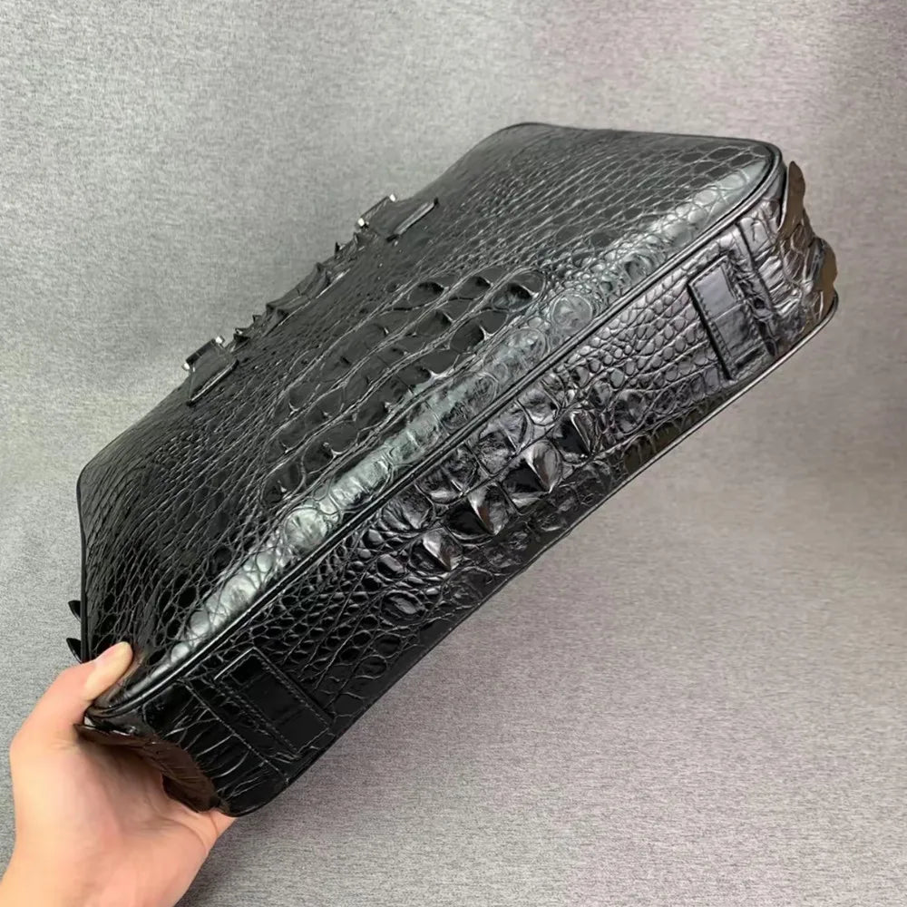 Genuine Crocodile Leather Men's Briefcase & Laptop Bag