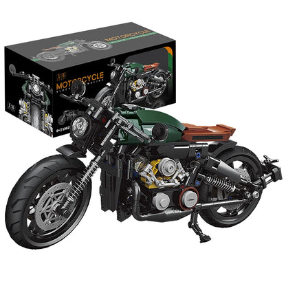 1:8 Scale Motorcycle Building Blocks Set – 1002-Piece Technical Racer Model