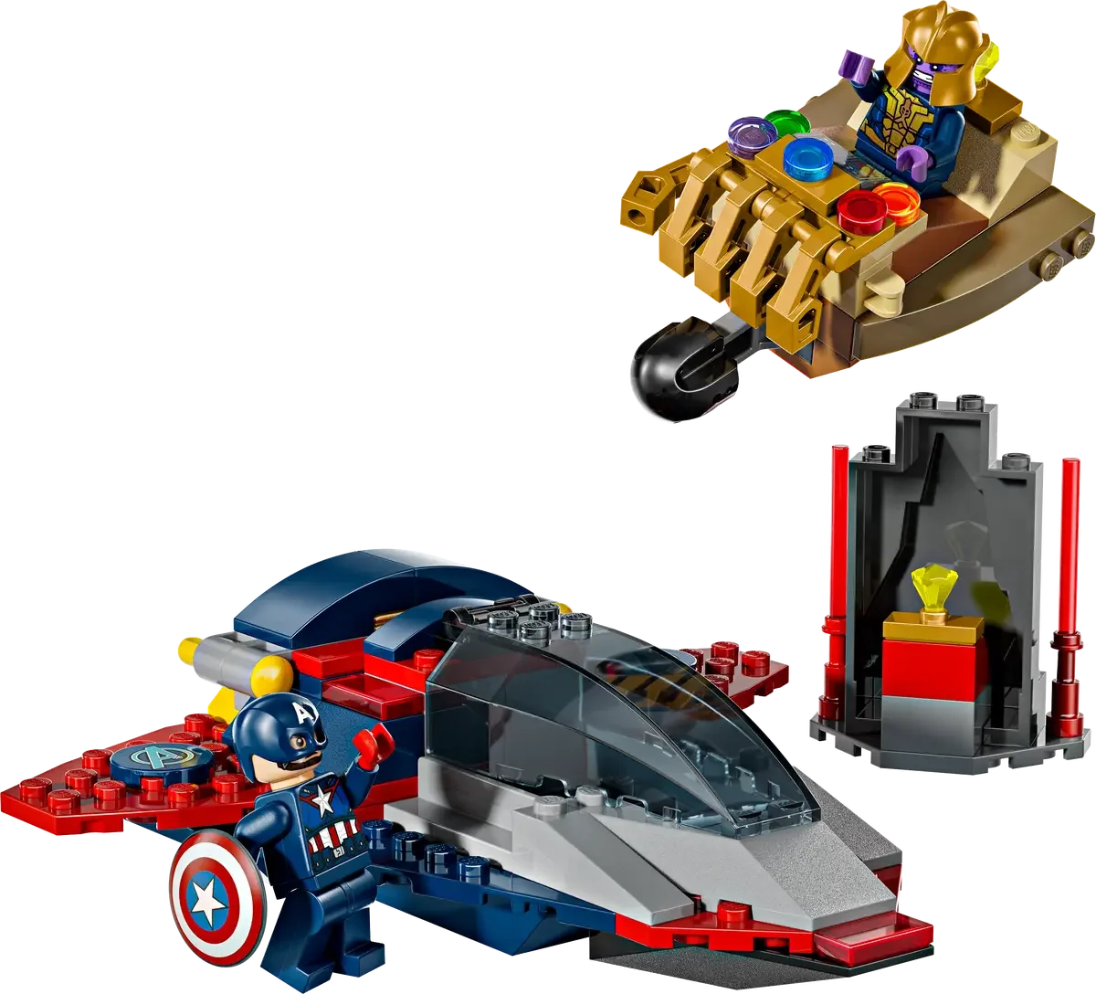 LEGO Marvel 76319 Captain America vs. Thanos Building Set