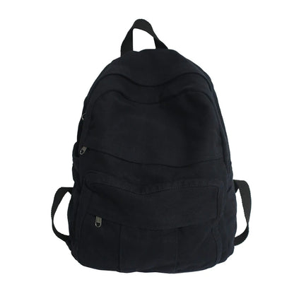 Canvas Women's Backpack – Large Capacity Vintage School Bag