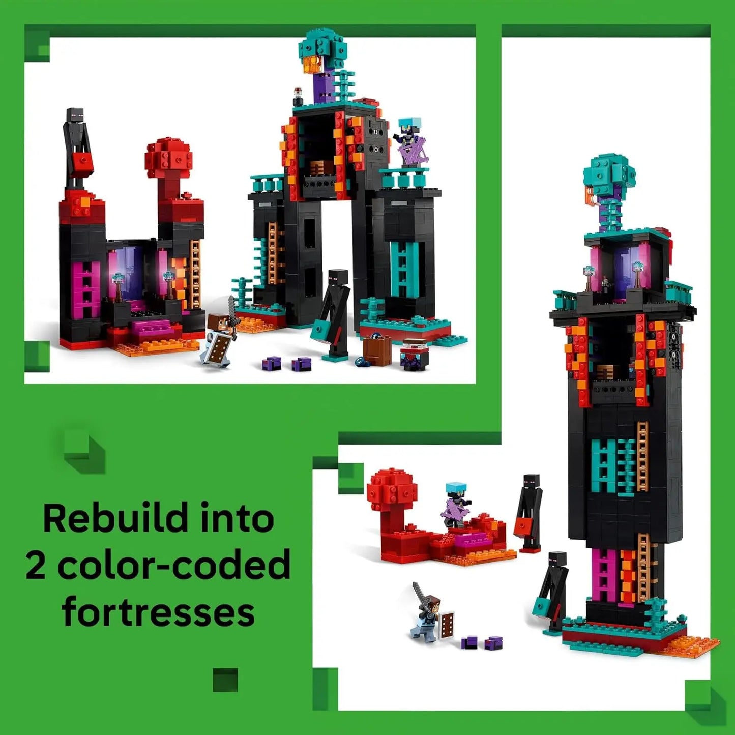 LEGO Minecraft 21279 The Enderman Tower Building Set 867pcs