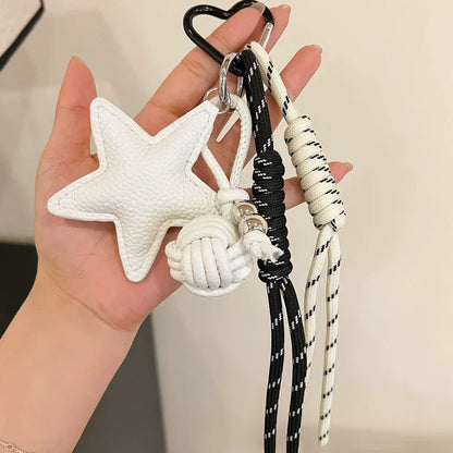 PU Leather Star Keychain Bag Charm & Bag Pendant