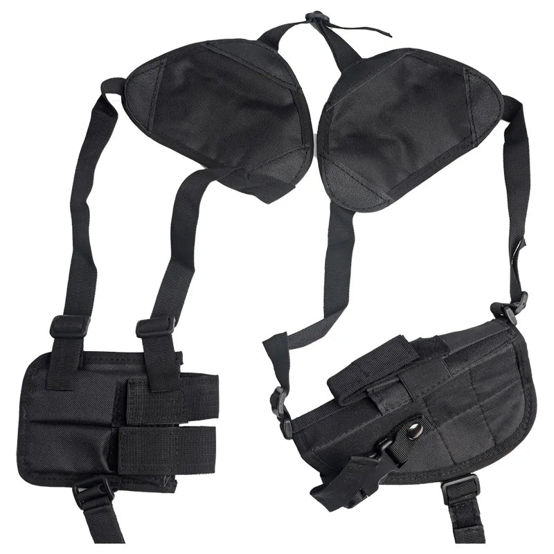 Tactical Shoulder Holster with Magazine Pouch – Nylon Pistol Rig