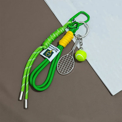 Baseball Keychain – Sports Braided Rope Bag Charm & Car Ornament
