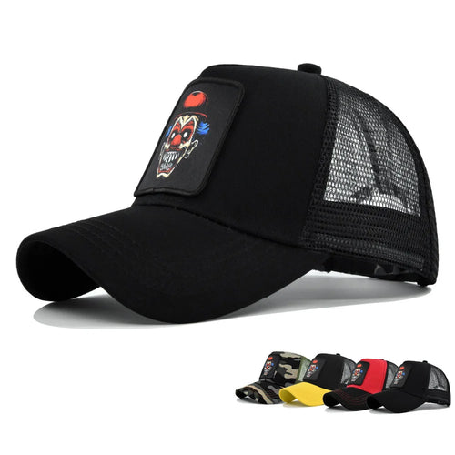 Embroidered Snapback Trucker Hat – Breathable Mesh Baseball Cap