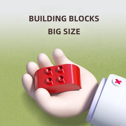 Large Particle Building Blocks Engineering Vehicle Set for Kids – Excavator & Cars