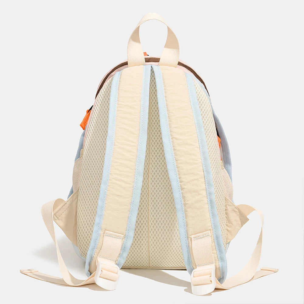 Color Block Mini Nylon Backpack – Lightweight Hiking & Daily Bag
