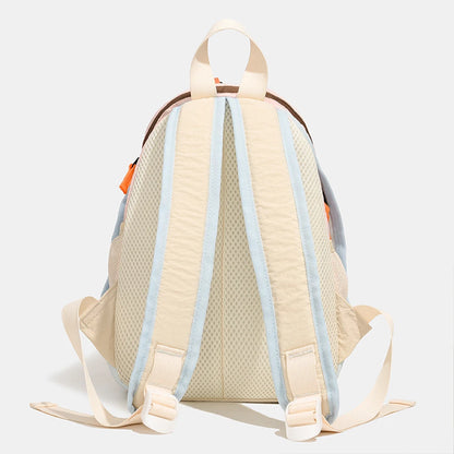 Color Block Mini Nylon Backpack – Lightweight Hiking & Daily Bag