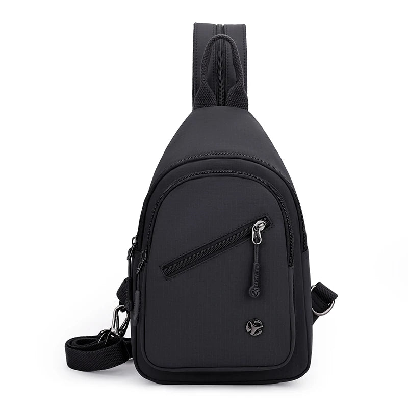 Women's Waterproof Nylon Sling Chest Bag – Lightweight Crossbody Shoulder Bag