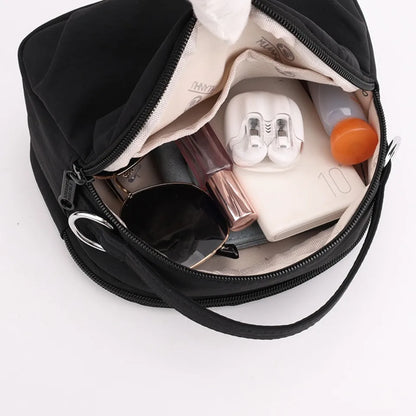 Women's Nylon Crossbody Tote Bag – Waterproof Travel Handbag
