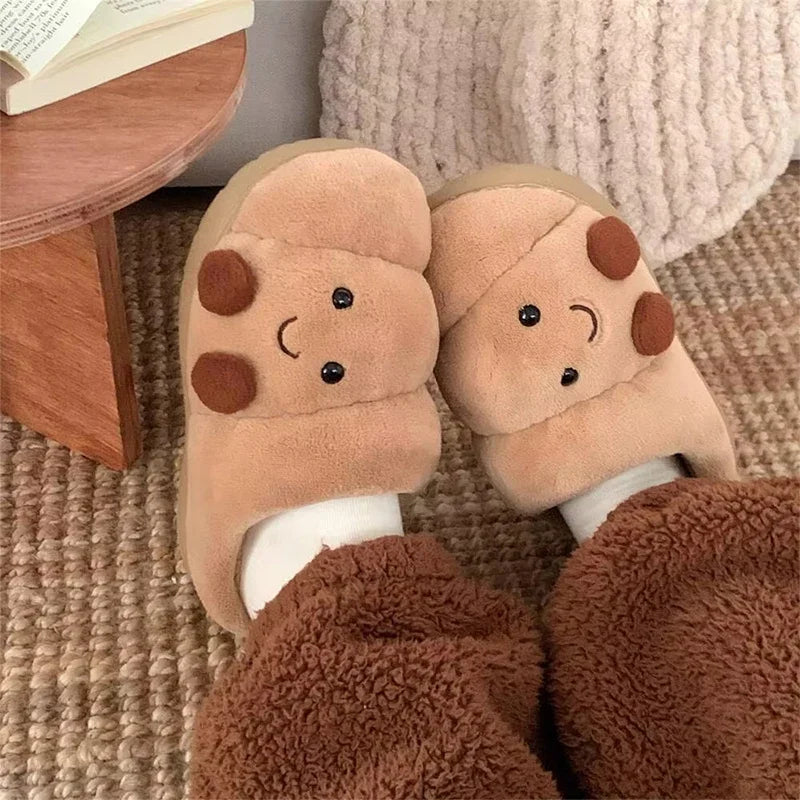 Cute Novelty Home Slippers – Dachshund, Croissant & Food Designs