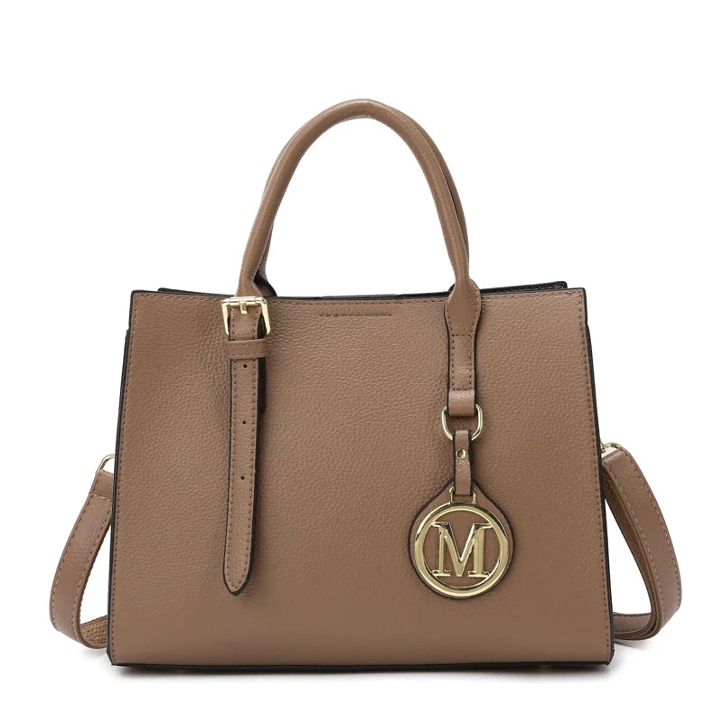 Women's PU Leather Tote Bag Set – Vintage Luxury Designer Handbag