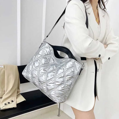 Diamond Quilted Large Capacity Crossbody Shoulder Bag