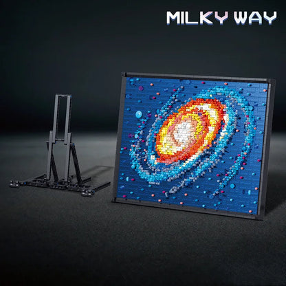 Milky Way Galaxy MOC Micro Blocks Painting Kit