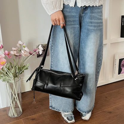 Oil Wax Leather Crossbody Bag – Women's Soft Shoulder Handbag