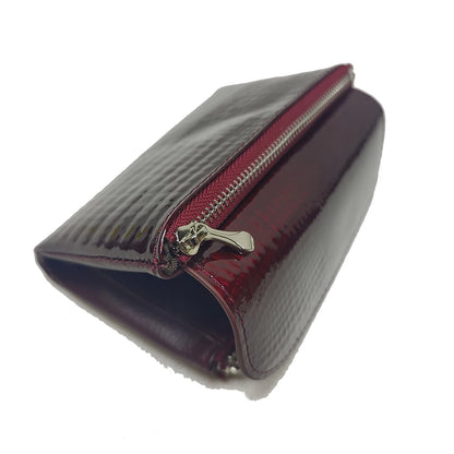 Crocodile Pattern Genuine Leather Women's Short Wallet