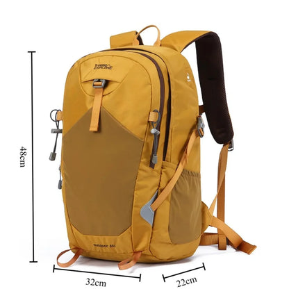 Hiking Backpack 35L – Durable Nylon Outdoor Pack with Reflective Strip
