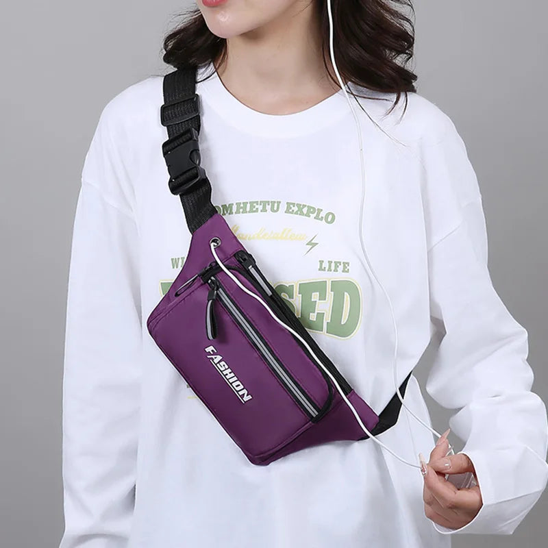 Sports Waist Bag & Chest Pack – Multi-Pocket Fanny Pack