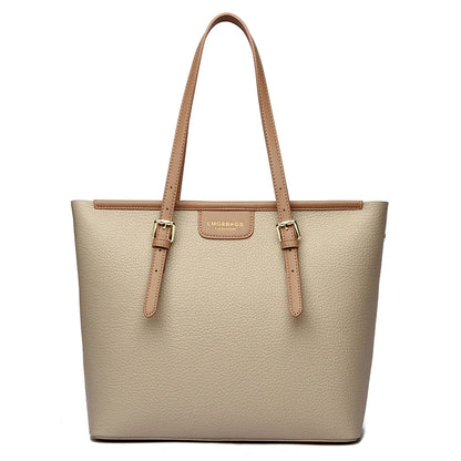Soft Leather Tote Bag for Women – Large Work & Commute Shoulder Bag
