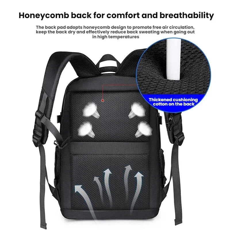 Men's Large Capacity Business Backpack – Multifunctional Travel Bag