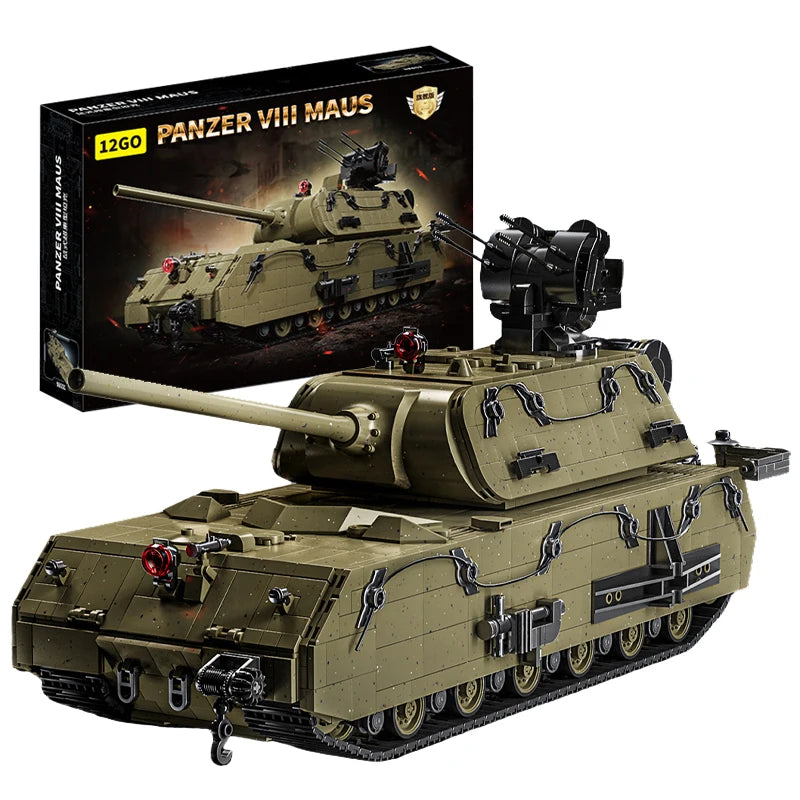 Panzer VIII Maus Heavy Tank MOC Building Blocks Set