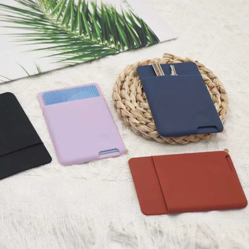 Silicone Phone Card Holder – Self-Adhesive Stick-On Wallet