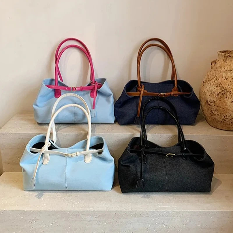 Large Capacity Shoulder Bag – Casual Tote Handbag for Women
