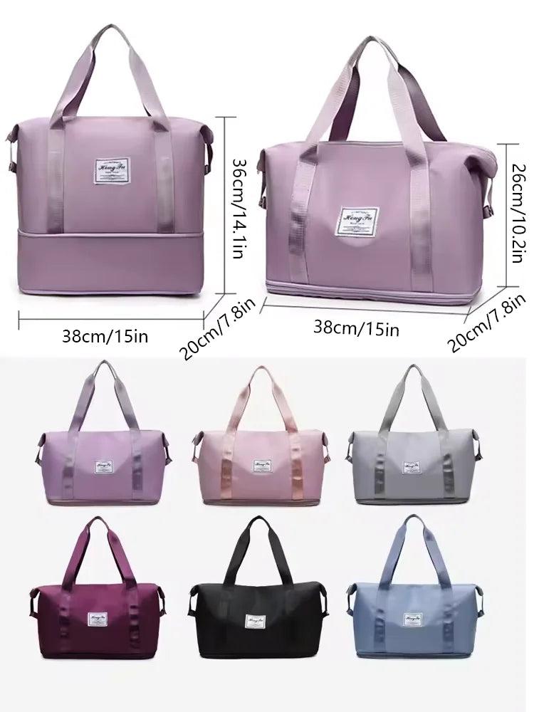 Women's Waterproof Travel Duffle Bag – Large Gym Tote