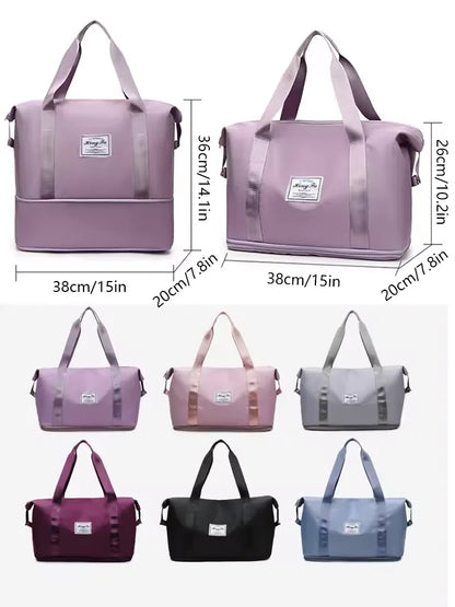 Women's Waterproof Travel Duffle Bag – Large Gym Tote