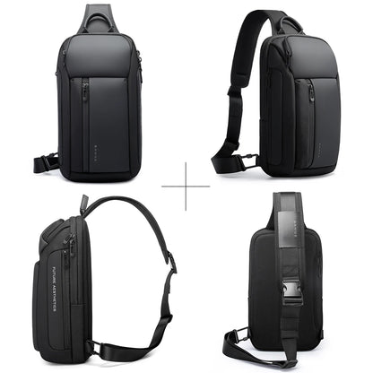 Bange Men's Waterproof Chest Sling Bag – Large Capacity Multi-Pocket