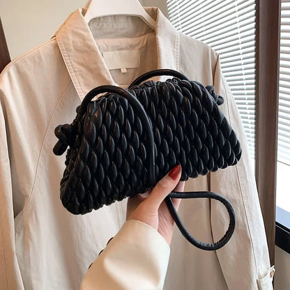 Women's Quilted Crossbody Bag – Designer Clutch Purse