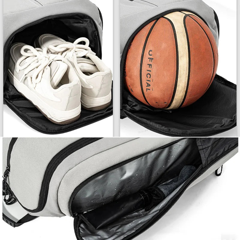 Basketball Backpack – Large Sports Gym Bag with Shoe Compartment