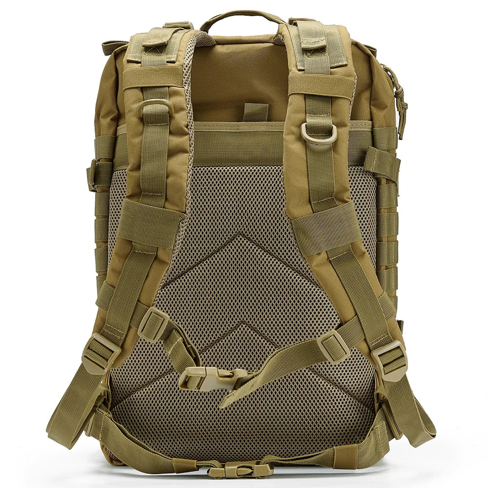 45L Tactical Backpack – Men's MOLLE Military Assault Pack