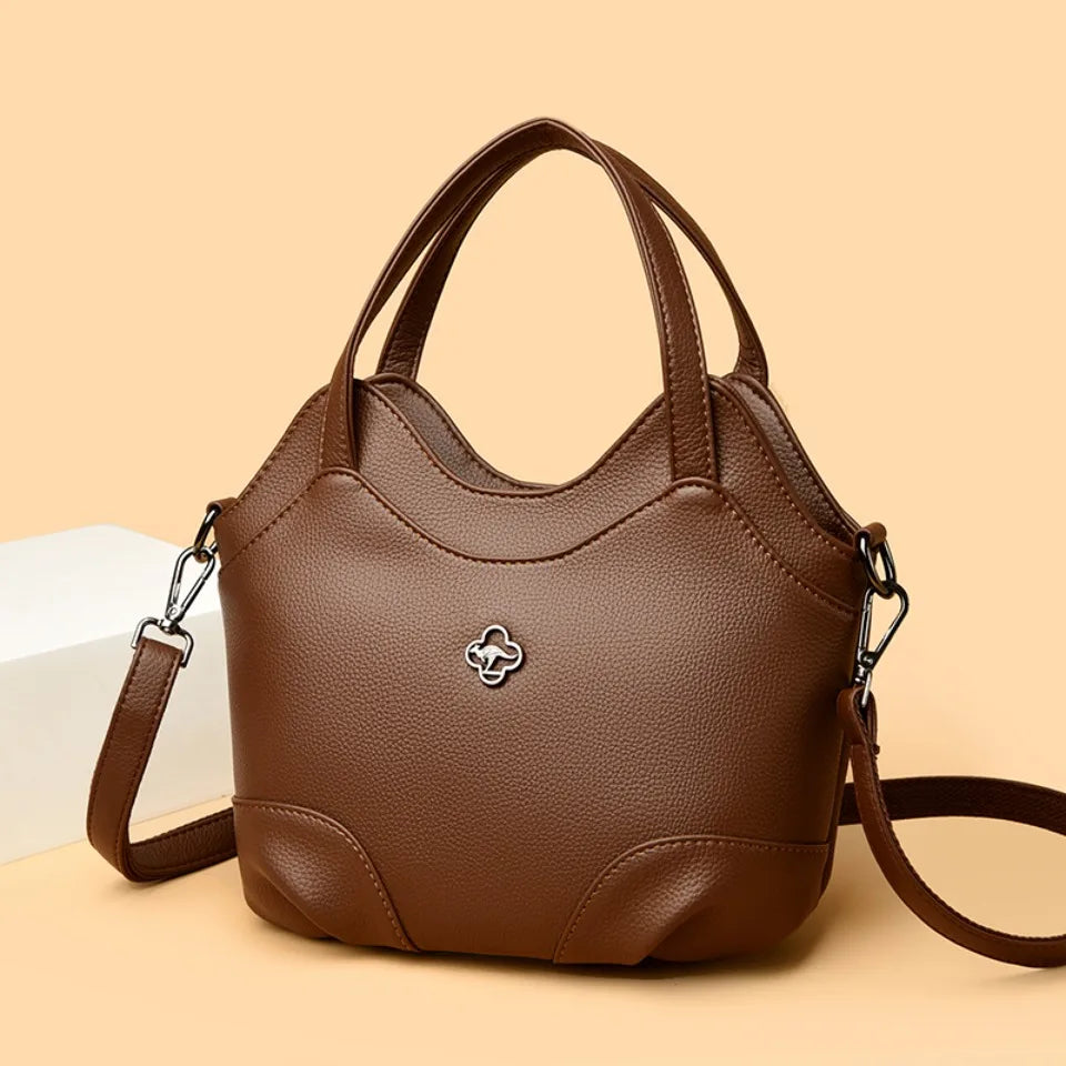 Leather Tote Shoulder Bag for Women – Luxury Handbag