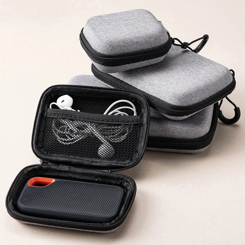 Mini Earbud & Cable Organizer Case – Portable Digital Storage Bag