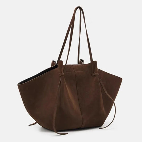 Large Capacity Women's Wing Shoulder Bag – Luxury Suede Tote