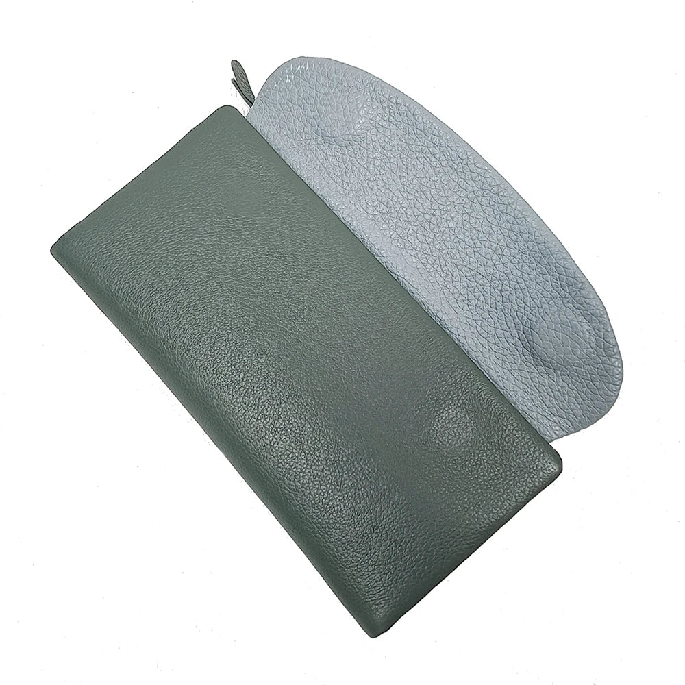 Genuine Leather Long Clutch Wallet for Women – Rainbow Interior