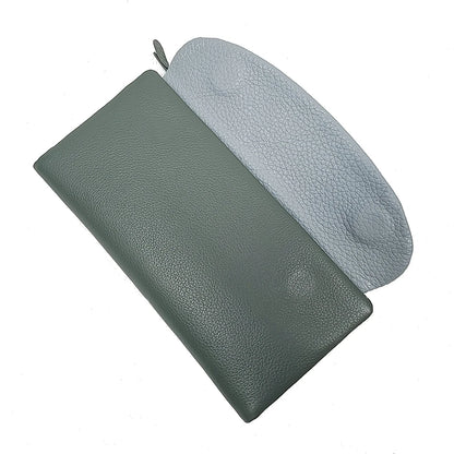 Genuine Leather Long Clutch Wallet for Women – Rainbow Interior