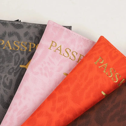 Passport Holder Cover PU Leather Travel Wallet for Men & Women