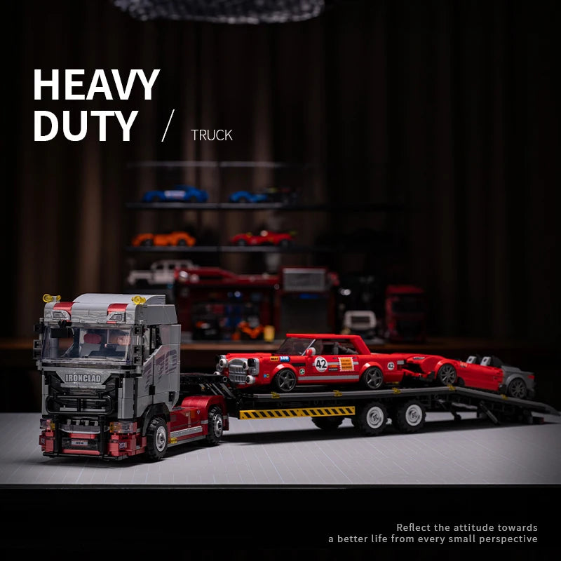 Semi Truck MOC Building Set – Technical Tractor Bricks Model