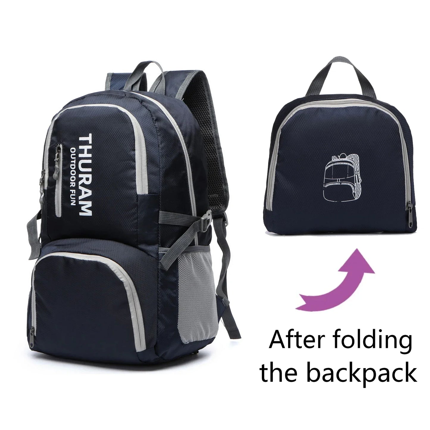 35L Packable Backpack – Lightweight Foldable Hiking Daypack
