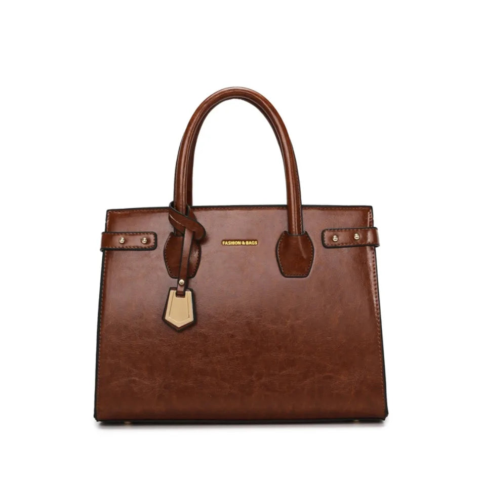 Luxury Leather Tote Bag for Women – Designer Shoulder Handbag