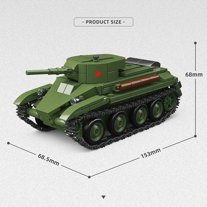 M3 Scout Car & Artillery Building Blocks Military MOC Set for Kids