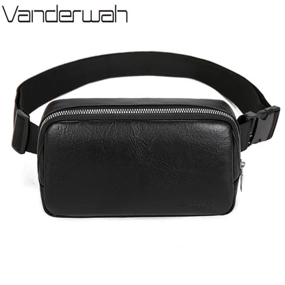 Leather Fanny Pack – Slim Waist Bag for Men & Women